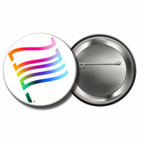 Pride Flag Logo Buttons